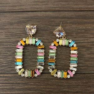 Vibrant Multicolor Gemstone Earrings